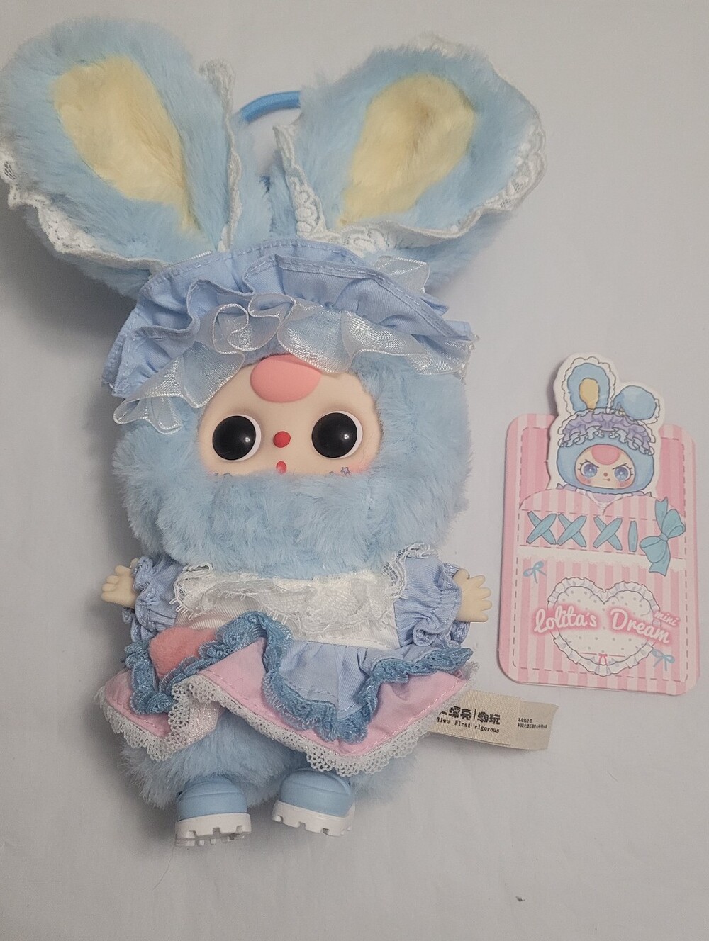 Cureplaneta Baby Three Lolita's Dream Mini Series Plush Pendant Blue